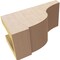Ekena Millwork 4"W x 8"D x 4"H Wide Van Buren Rough Cedar Woodgrain TimberThane Corbel, Primed Tan CORUR04X08X04VANRCPR - alternate 2